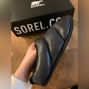 Sorel Hadley Slipper Boot faux fur Black 8